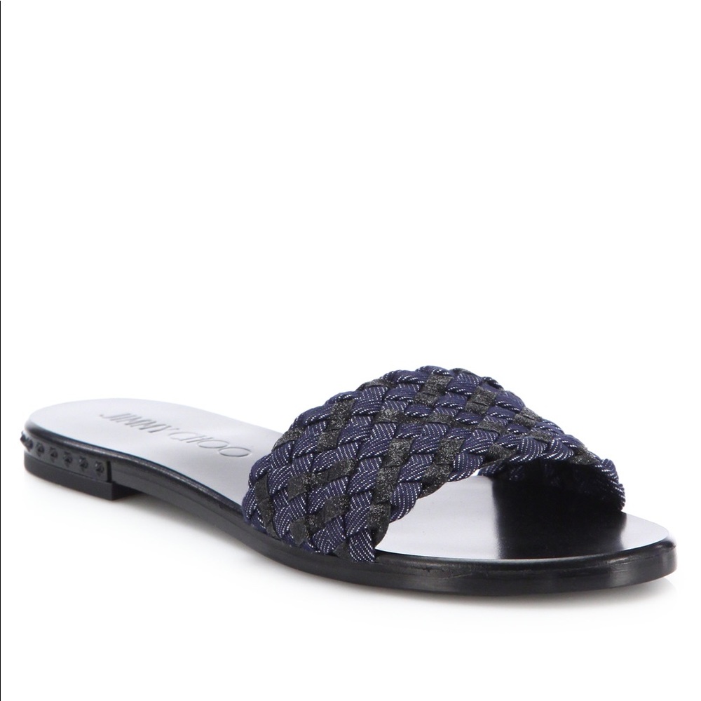 Jimmy Choo Glitter Slides